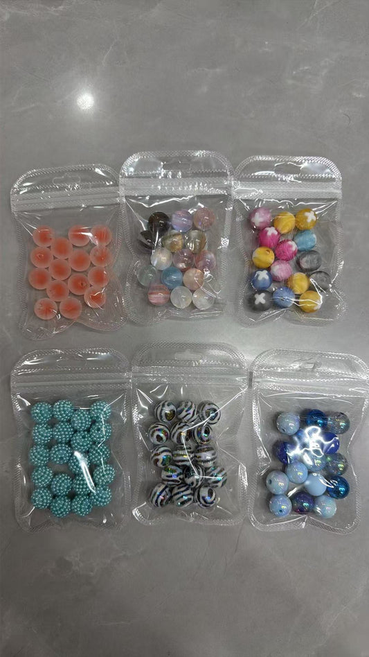 【Papa shop】-Silicone Craft beads  / binder / 3$ / Live Selection